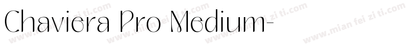 Chaviera Pro Medium字体转换